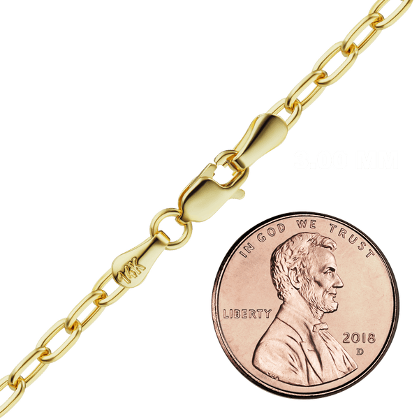 Houston St. Semi-Solid Cable Bracelet in 14K Yellow Gold