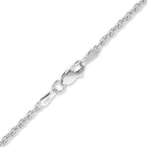 Chelsea Cable Necklace in 14K White Gold