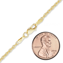 Load image into Gallery viewer, Chelsea Cable Anklet in 14K Yellow Gold
