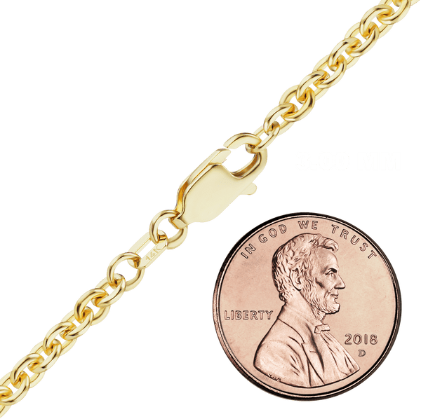 Chelsea Cable Bracelet in 14K Yellow Gold