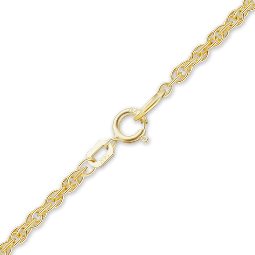 Manhattan Rope Anklet in 14K Yellow Gold