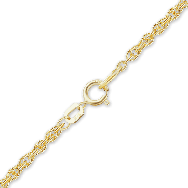 Manhattan Rope Necklace in 14K Yellow Gold