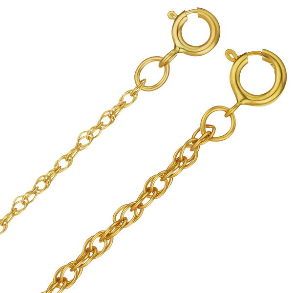 Finished Machine Rope Necklace in 14K Gold-Filled