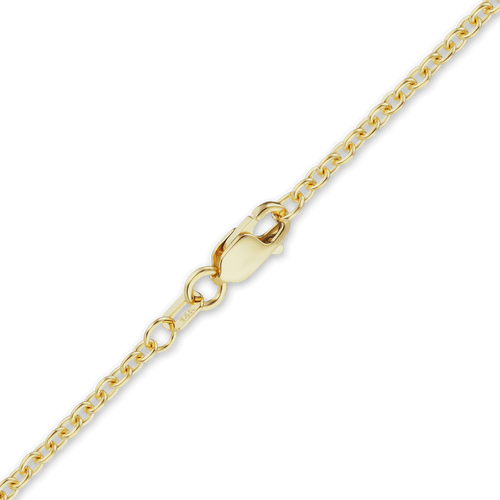 Canal St. Cable Anklet in 14K Yellow Gold