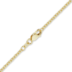 Canal St. Cable Anklet in 14K Yellow Gold