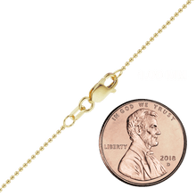 Load image into Gallery viewer, Broadway Bead Anklet in 14K Yellow Gold
