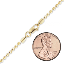 Load image into Gallery viewer, Broadway Bead Anklet in 14K Yellow Gold
