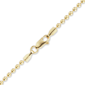 Broadway Bead Necklace in 14K Yellow Gold