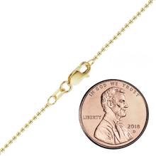 Load image into Gallery viewer, Broadway Bead Anklet in 14K Yellow Gold
