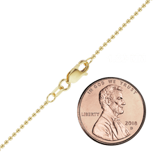 Load image into Gallery viewer, Broadway Bead Anklet in 18K Yellow Gold
