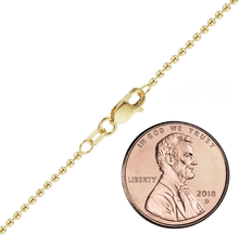 Load image into Gallery viewer, Broadway Bead Anklet in 14K Yellow Gold
