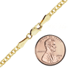 Herald Sq. Semi-Solid Rolo Necklace in 14K Yellow Gold