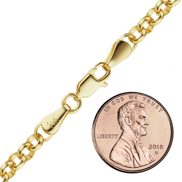 Soho Rolo Bracelet in 14K Yellow Gold
