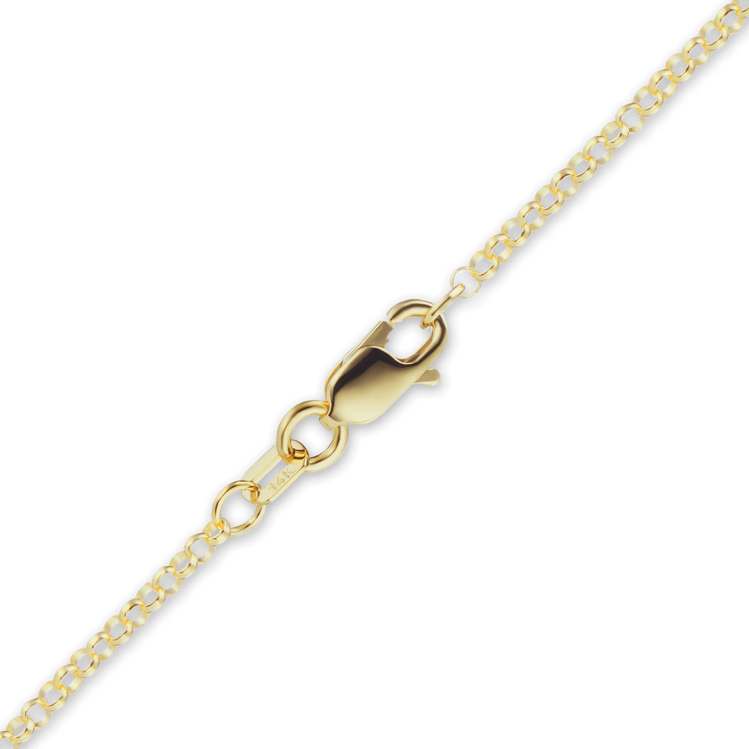 Soho Rolo Necklace in 14K Yellow Gold