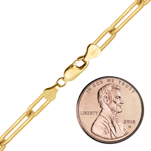 Load image into Gallery viewer, Finished Paperclip Cable Anklet in 14K Gold-Filled
