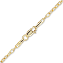 Load image into Gallery viewer, Trinity Pl. Textured Cable Anklet in 14K Yellow Gold
