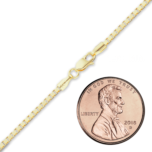 Bleecker St. Box Anklet in 14K Yellow Gold