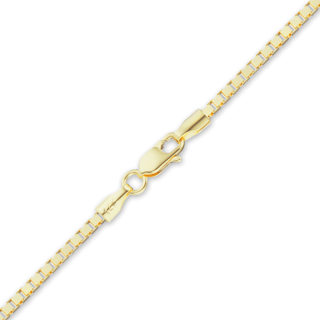 Bleecker St. Box Necklace in 18K Yellow Gold