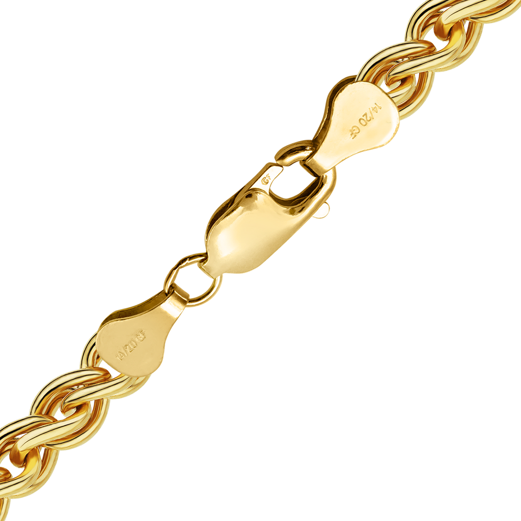 Finished Wheat Bracelet in 14K Gold-Filled