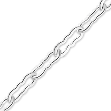 Load image into Gallery viewer, Bulk / Spooled Flat Krinkle Chain in 14K White Gold (1.50 mm)
