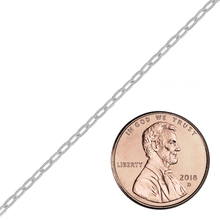Bulk / Spooled Flat Textured Cable Chain in Sterling Silver (1.60 mm - 3.10 mm)