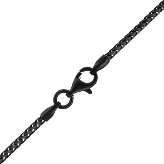 Flatiron Franco Black Ruthenium Chain Necklace in Sterling Silver