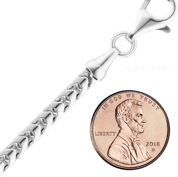 Flatiron Franco Chain Necklace in Sterling Silver