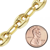 Bulk / Spooled Classic Puffed Mariner Link Semi-Solid Chain in 14K Yellow Gold (3.80 mm - 12.00 mm)