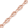 Bulk / Spooled Classic Puffed Mariner Link Semi-Solid Chain in 14K Rose Gold (3.80 mm)
