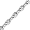 Bulk / Spooled Classic Puffed Mariner Link Semi-Solid Chain in 14K White Gold (3.80 mm)