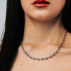 Greenwich Village Puffed Mariner Link Semi-Solid Chain Necklace in Sterling Silver