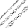 Greenwich Village Puffed Mariner Link Semi-Solid Chain Necklace in Sterling Silver