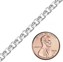 Load image into Gallery viewer, Bulk / Spooled Garibaldi Chain in Sterling Silver (4.40 mm - 7.90 mm)
