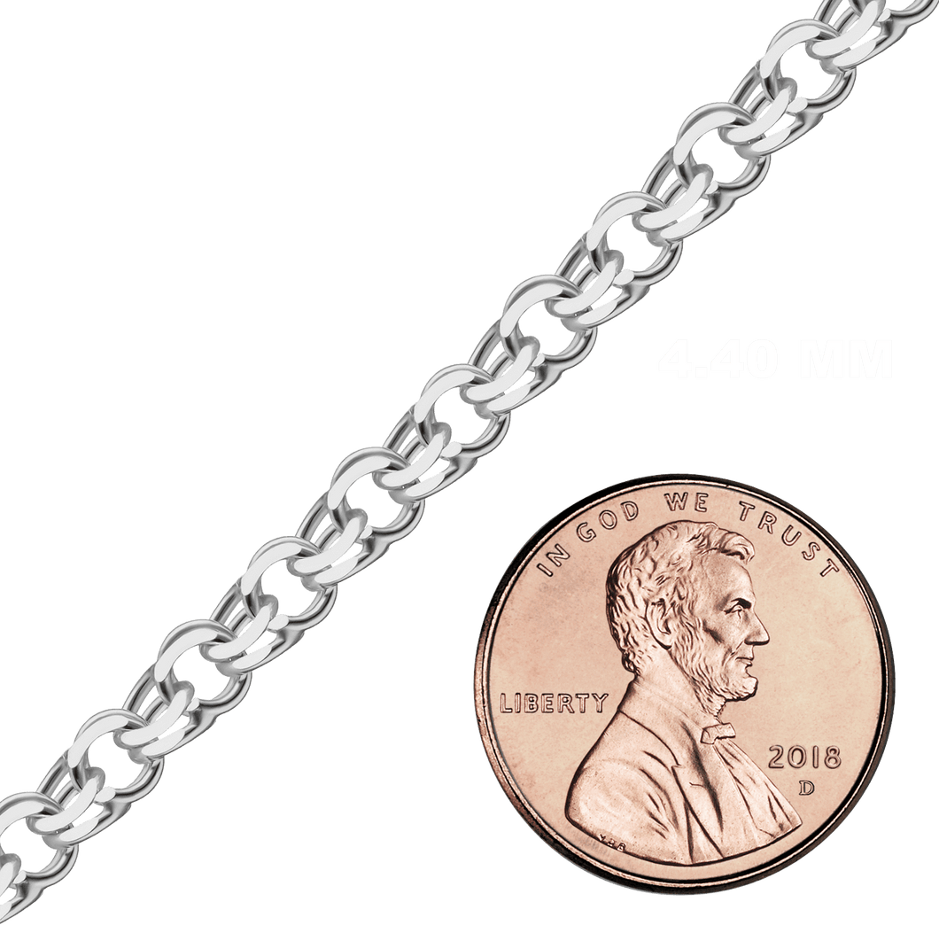 Bulk / Spooled Garibaldi Chain in Sterling Silver (4.40 mm - 7.90 mm)