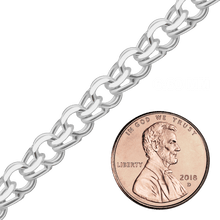 Load image into Gallery viewer, Bulk / Spooled Garibaldi Chain in Sterling Silver (4.40 mm - 7.90 mm)
