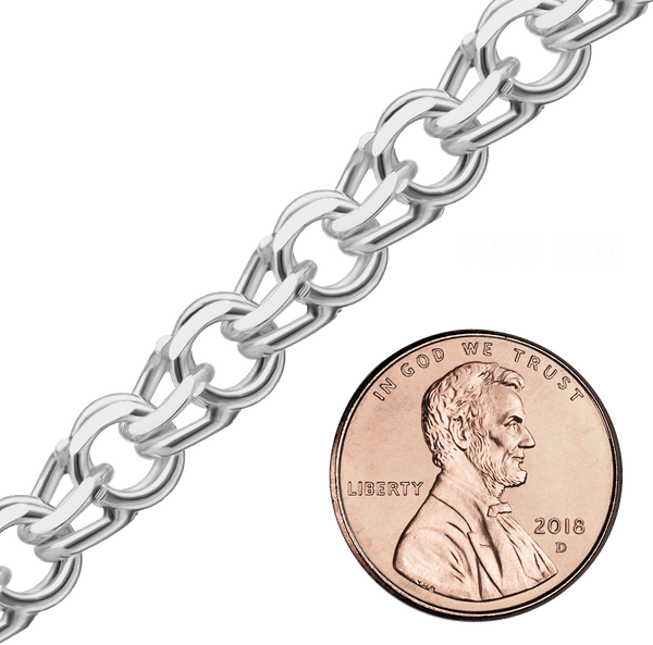 Bulk / Spooled Garibaldi Chain in Sterling Silver (4.40 mm - 7.90 mm)