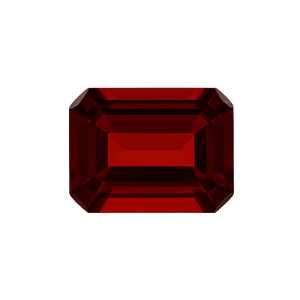 Emerald Shape Garnet - January Birthstones