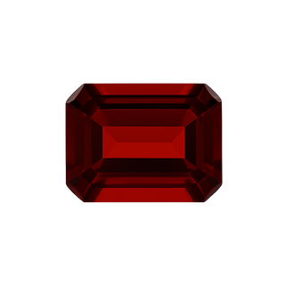 Emerald Shape AAA Natural Garnet - January Birthstones