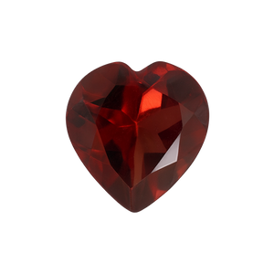 Heart AAA Natural Garnet - January Birthstones