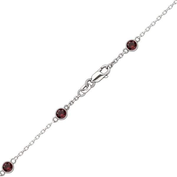 Bulk / Spooled Diamond by the Yard Cable Chain in 14K White Gold (Diamond Bezel: Every 1.5")