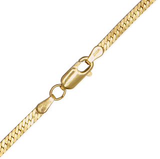 Finished Herringbone Anklet in 14K Gold-Filled