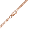 Finished Herringbone Anklet in 14K Rose Gold-Filled