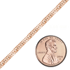Bulk / Spooled Herringbone Chain in 14K Rose Gold-Filled (3.00 mm)