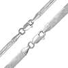 Flexible Hudson Herringbone Chain Necklace in Sterling Silver