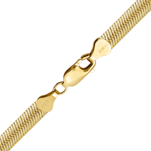 Load image into Gallery viewer, Finished Oval Herringbone Bracelet in 14K Gold-Filled
