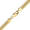 Finished Oval Herringbone Necklace in 14K Gold-Filled