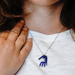 ITI NYC Hamsa Pendant in Sterling Silver