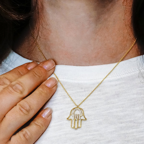 ITI NYC Hamsa Pendant in Sterling Silver