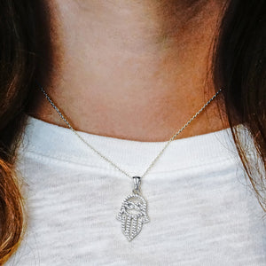 ITI NYC Hamsa Pendant in Sterling Silver