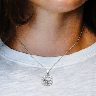 ITI NYC Hamsa Pendant in Sterling Silver